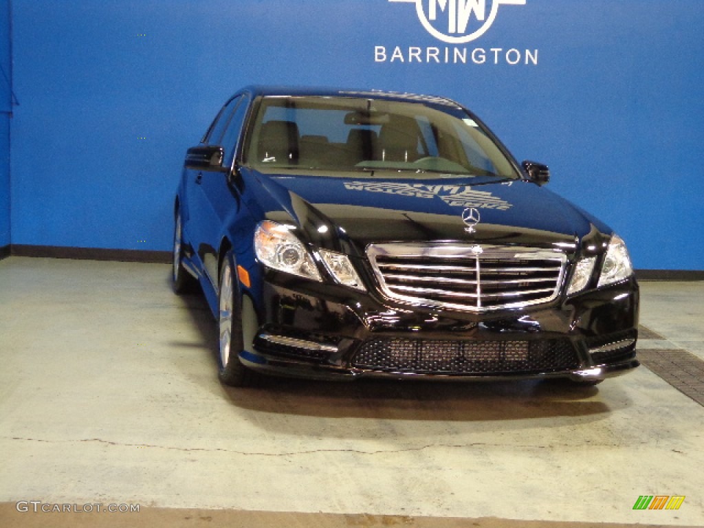 2013 E 350 BlueTEC Sedan - Black / Black photo #1