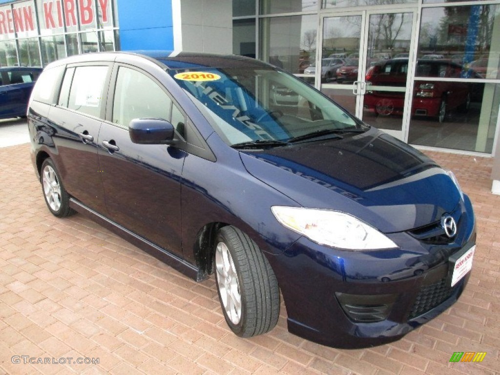 2010 MAZDA5 Sport - Stormy Blue Mica / Sand photo #12