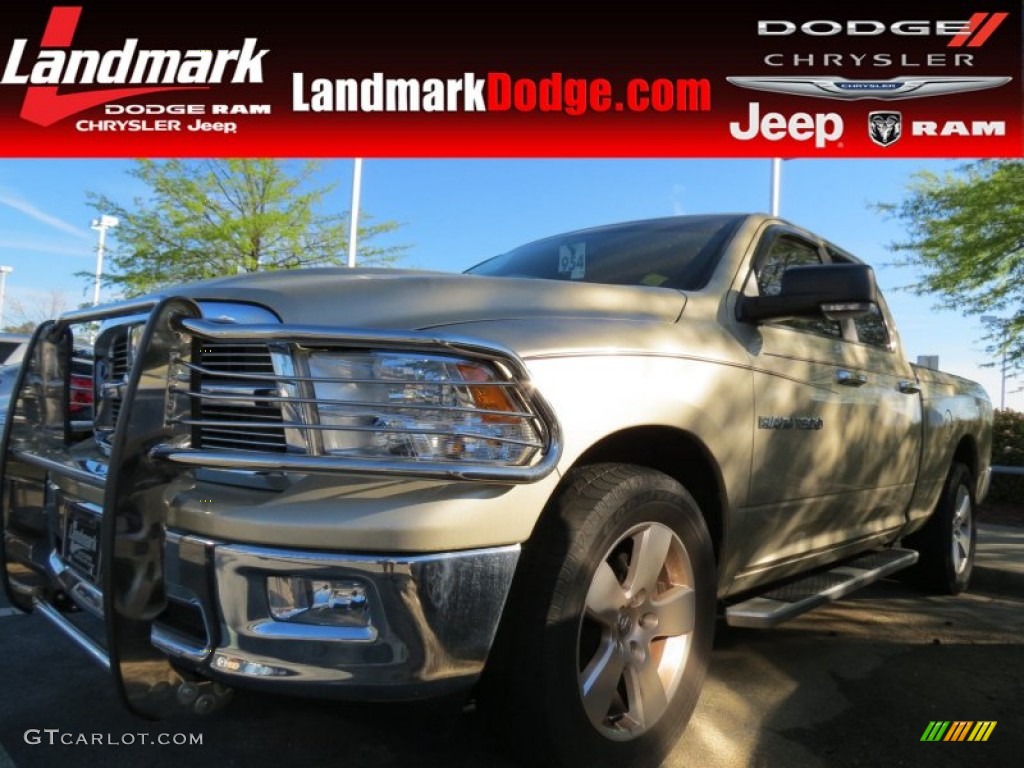 2011 Ram 1500 Big Horn Quad Cab - White Gold / Dark Slate Gray/Medium Graystone photo #1