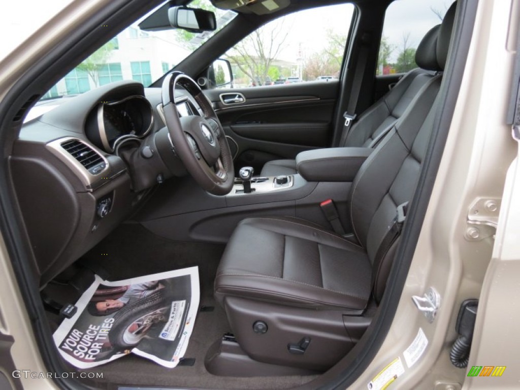 Summit Grand Canyon Jeep Brown Natura Leather Interior 2014 Jeep Grand Cherokee Summit 4x4 Photo #79781741