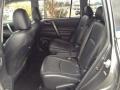 2009 Toyota Highlander Black Interior Rear Seat Photo