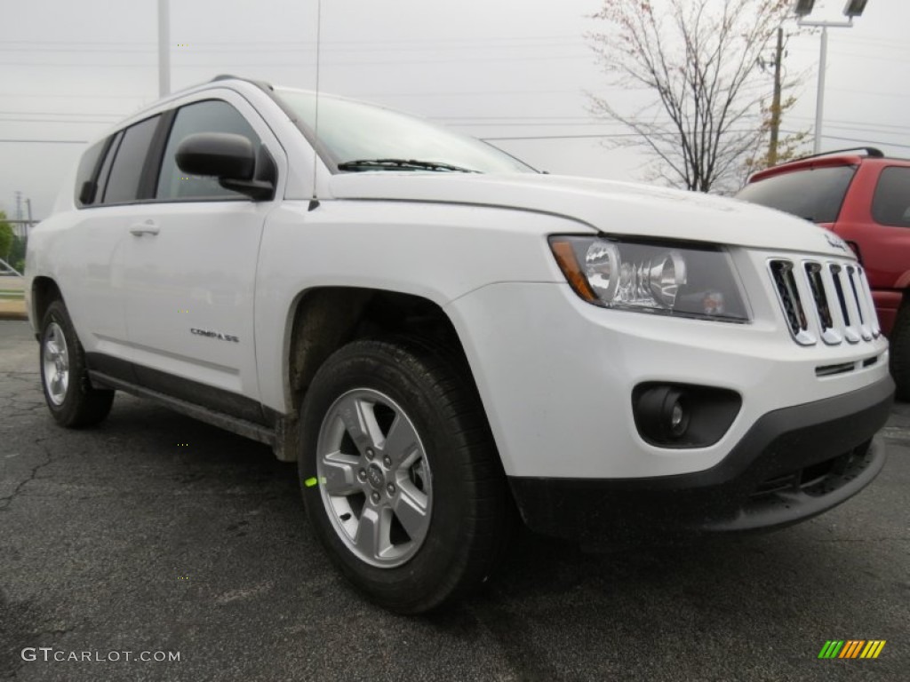 Bright White 2014 Jeep Compass Sport Exterior Photo #79781941