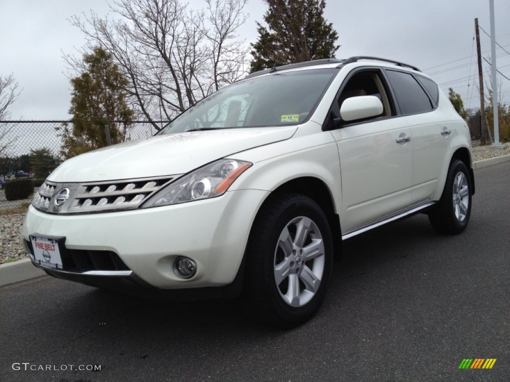 2007 Murano SL AWD - Glacier Pearl White / Cafe Latte photo #1