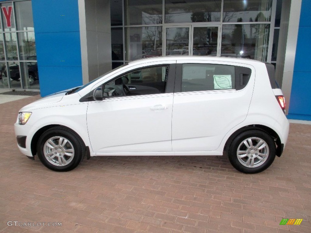 Summit White 2013 Chevrolet Sonic LT Hatch Exterior Photo #79782252