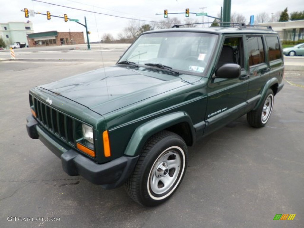 Forest Green Pearl 1999 Jeep Cherokee Sport 4x4 Exterior Photo #79783202