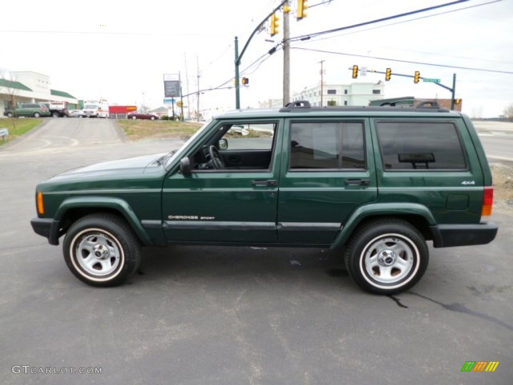 Forest Green Pearl 1999 Jeep Cherokee Sport 4x4 Exterior Photo #79783221