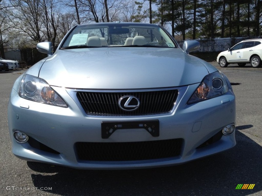 2010 IS 250C Convertible - Cerulean Blue Metallic / Alabaster photo #2