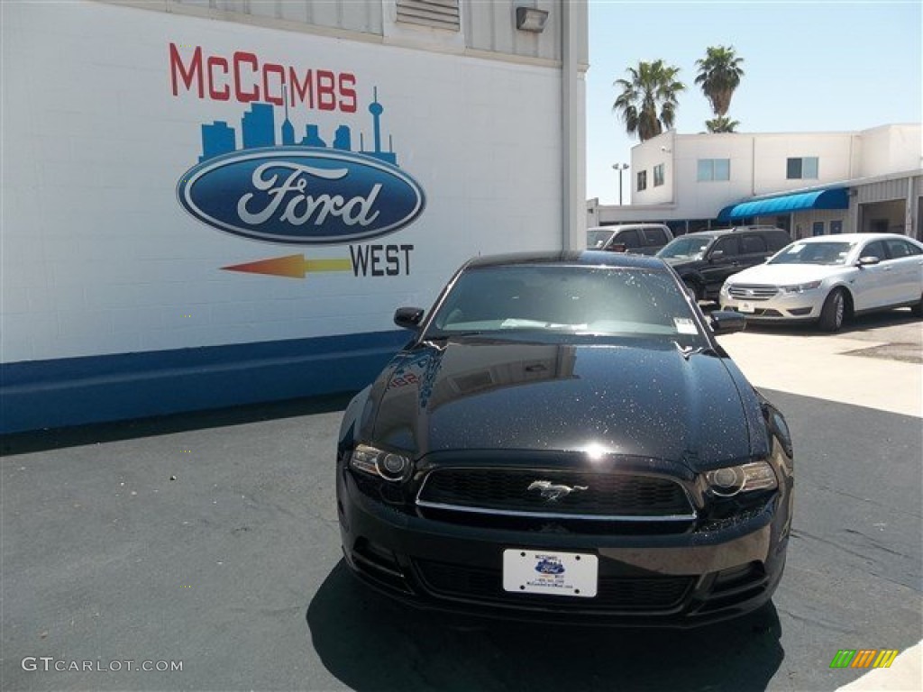 2014 Mustang V6 Coupe - Black / Charcoal Black photo #1