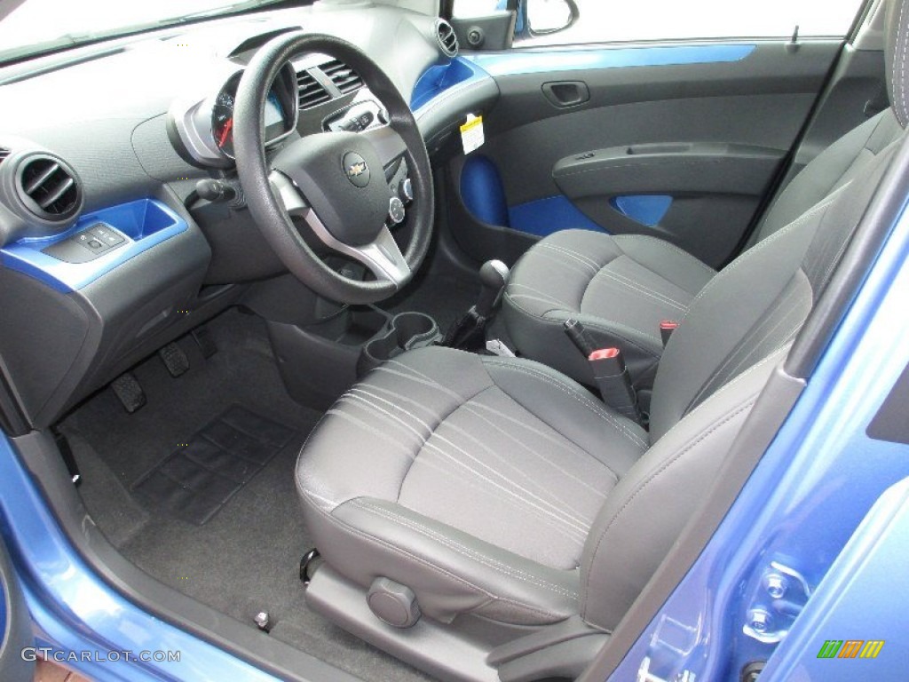 Silver/Blue Interior 2013 Chevrolet Spark LS Photo #79785341