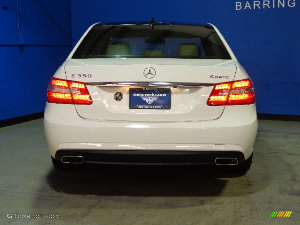 2010 E 350 4Matic Sedan - Arctic White / Almond Beige photo #6
