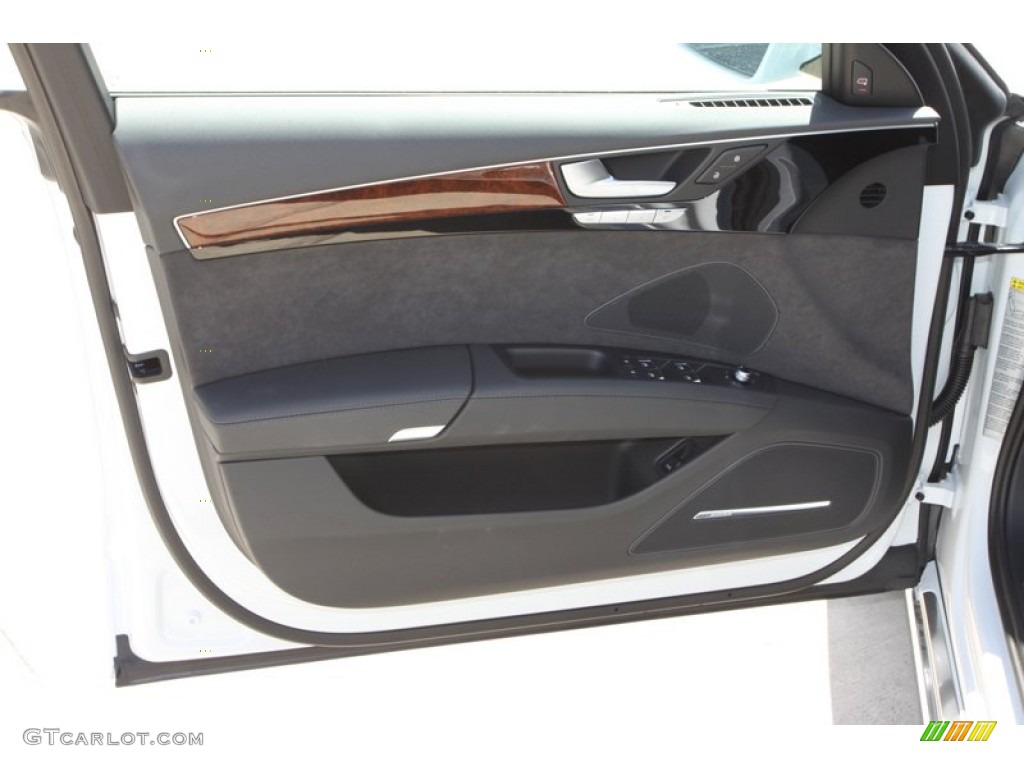2014 Audi A8 L TDI quattro Black Door Panel Photo #79785403