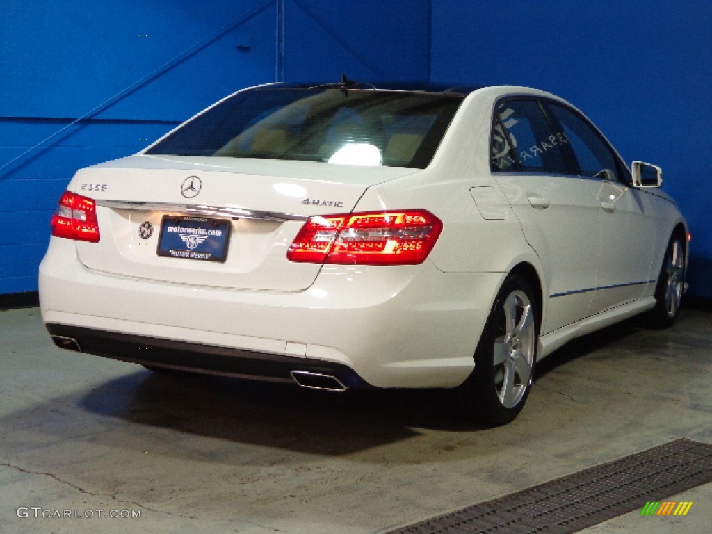 2010 E 350 4Matic Sedan - Arctic White / Almond Beige photo #7