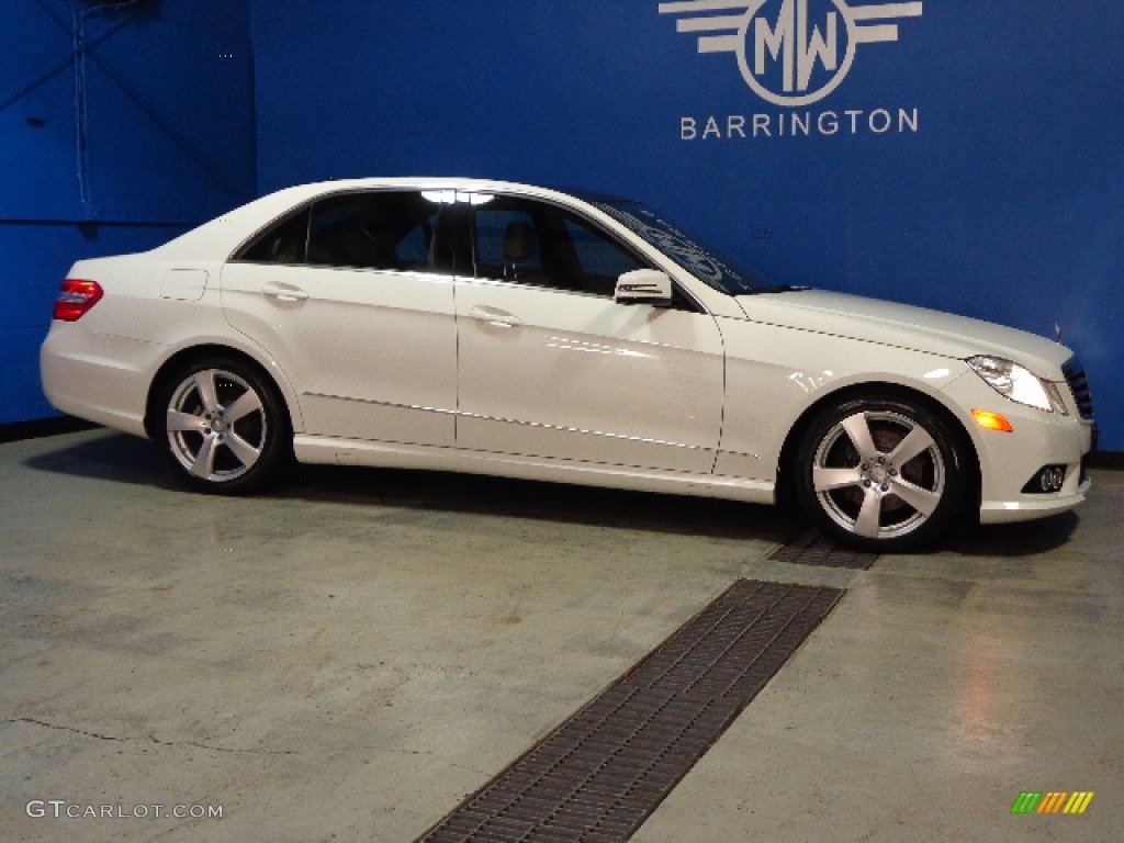 2010 E 350 4Matic Sedan - Arctic White / Almond Beige photo #8