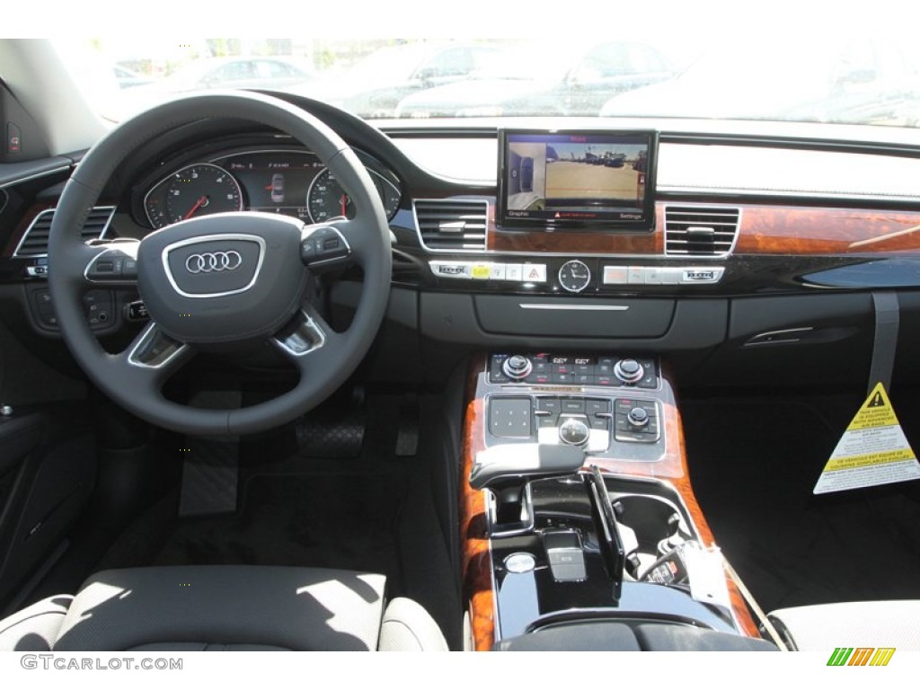 2014 Audi A8 L TDI quattro Black Dashboard Photo #79785494