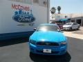 2014 Grabber Blue Ford Mustang V6 Coupe  photo #1