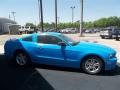 2014 Grabber Blue Ford Mustang V6 Coupe  photo #5