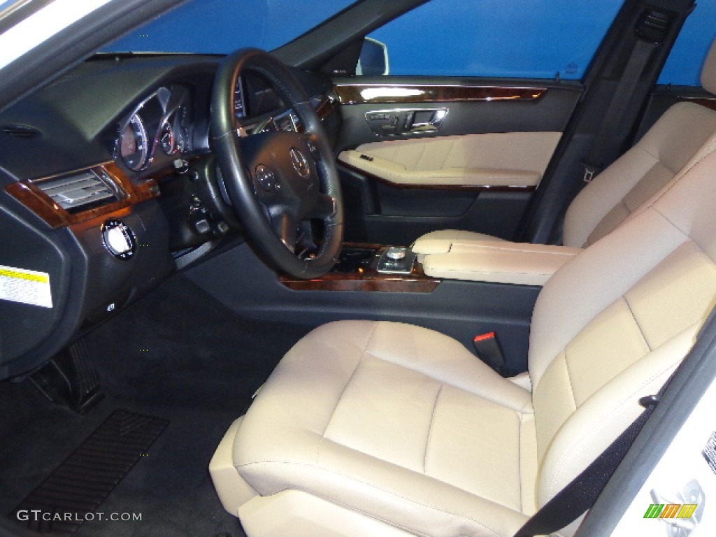 2010 E 350 4Matic Sedan - Arctic White / Almond Beige photo #27