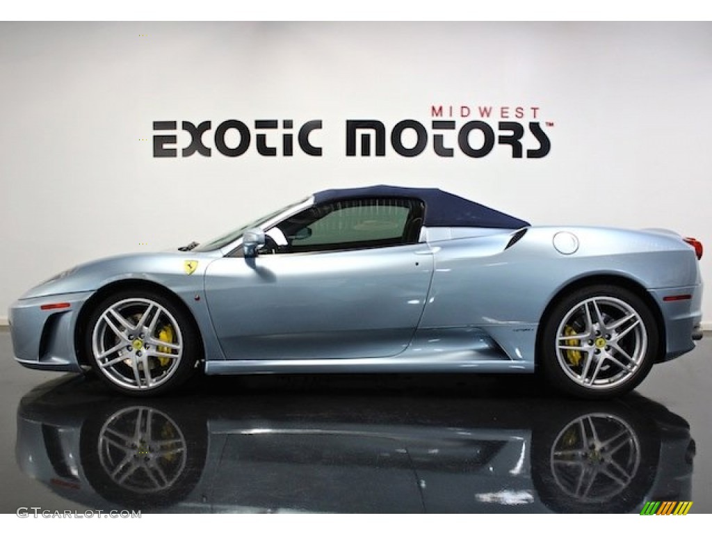 2005 F430 Spider F1 - Grigio Alloy (Light Blue Silver) / Blue Scuro photo #3