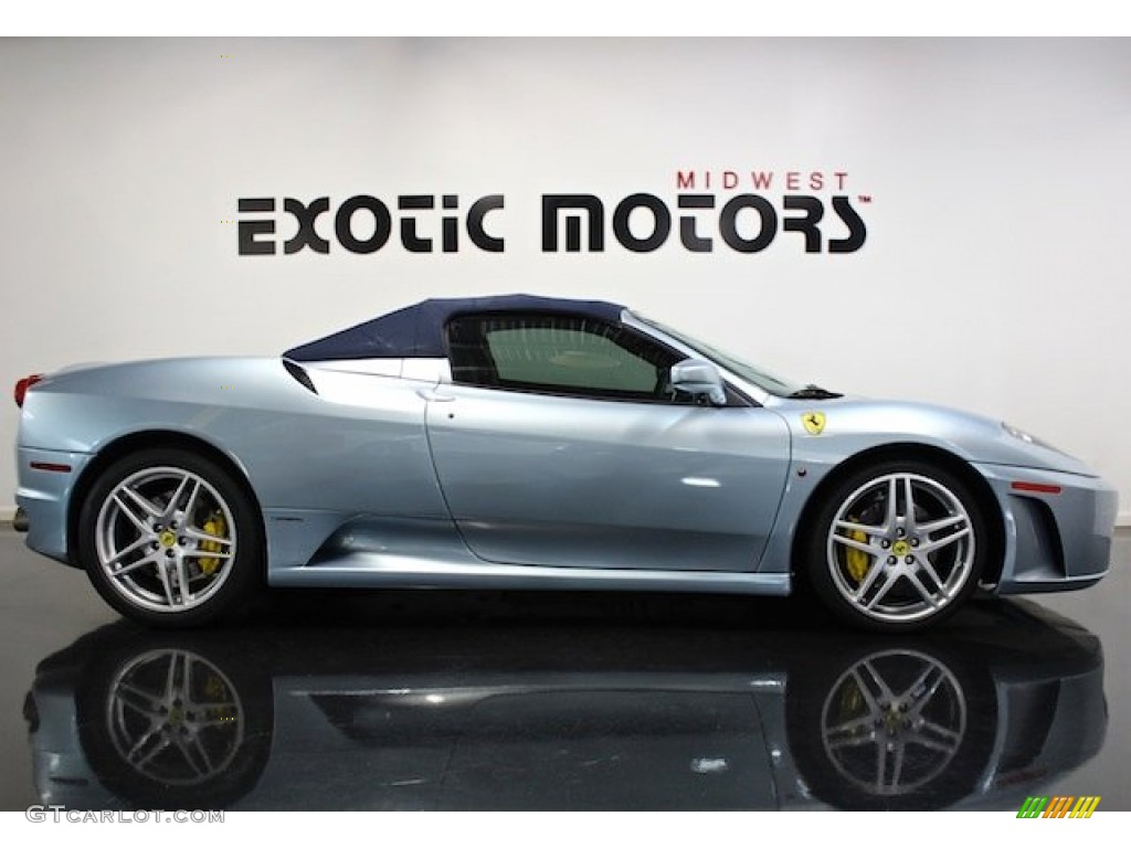 2005 F430 Spider F1 - Grigio Alloy (Light Blue Silver) / Blue Scuro photo #4