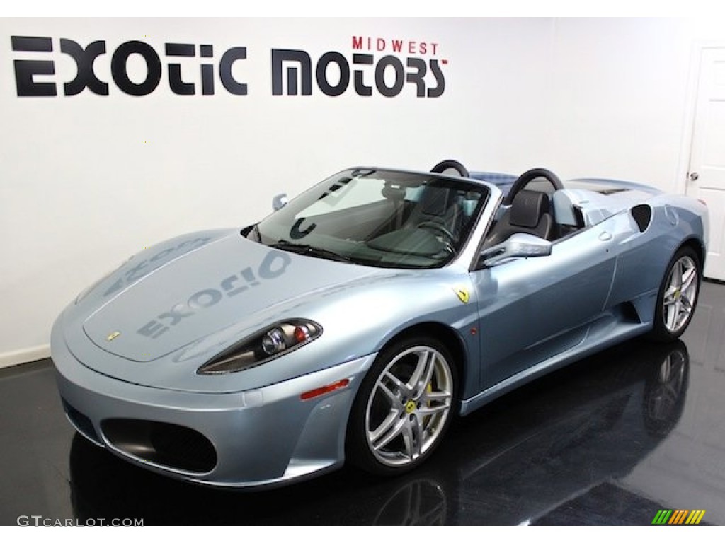 2005 F430 Spider F1 - Grigio Alloy (Light Blue Silver) / Blue Scuro photo #11