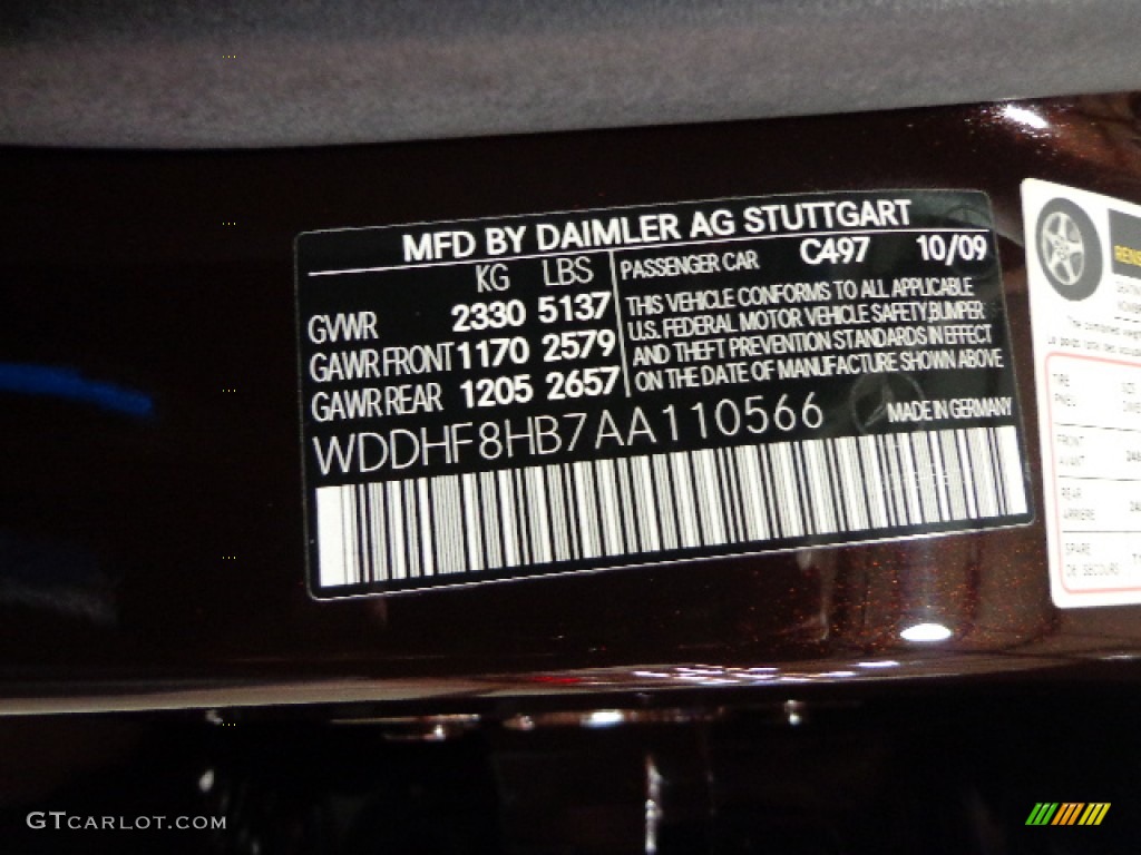 2010 E Color Code 497 for Cuprite Brown Photo #79786372