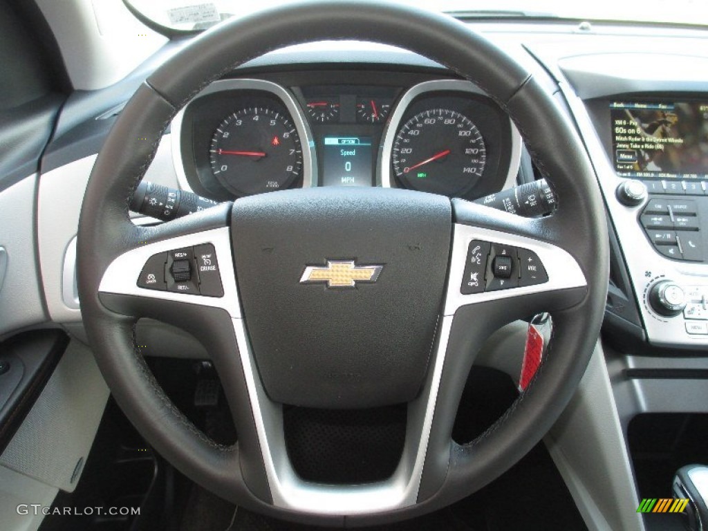 2013 Chevrolet Equinox LT AWD Light Titanium/Jet Black Steering Wheel Photo #79786497