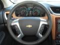 Ebony/Mojave 2013 Chevrolet Traverse LT Steering Wheel