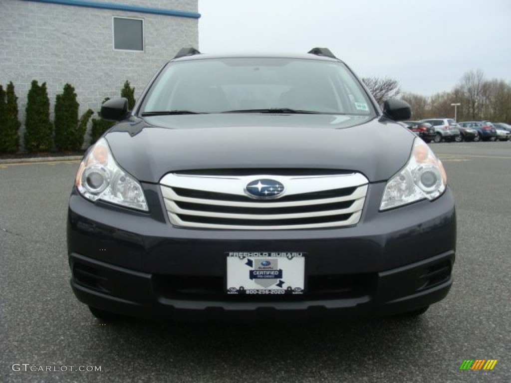2011 Outback 2.5i Wagon - Graphite Gray Metallic / Off Black photo #2