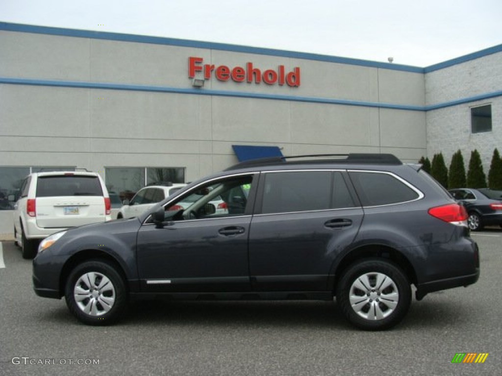 2011 Outback 2.5i Wagon - Graphite Gray Metallic / Off Black photo #3
