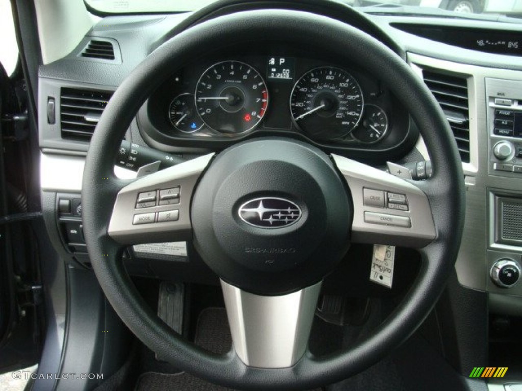 2011 Outback 2.5i Wagon - Graphite Gray Metallic / Off Black photo #11
