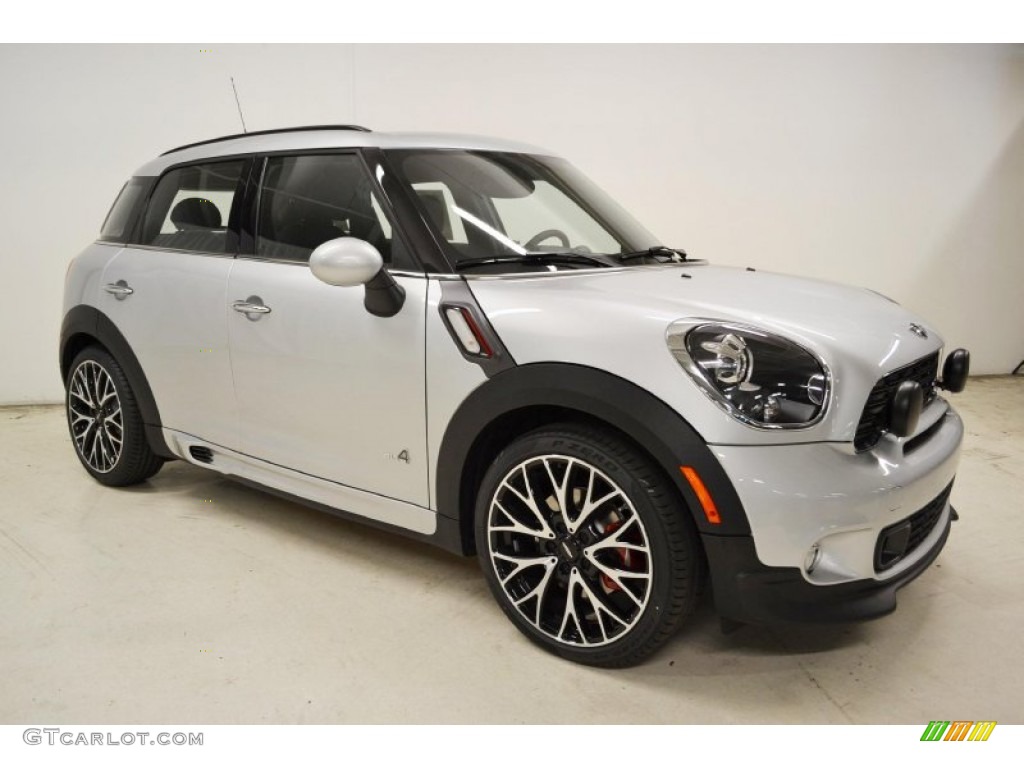 Crystal Silver Metallic 2013 Mini Cooper John Cooper Works Countryman All4 AWD Exterior Photo #79789051