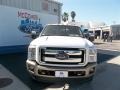 White Platinum Metallic Tri-Coat 2013 Ford F350 Super Duty King Ranch Crew Cab 4x4 Dually