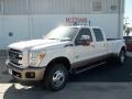 2013 White Platinum Metallic Tri-Coat Ford F350 Super Duty King Ranch Crew Cab 4x4 Dually  photo #2