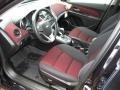 Jet Black/Sport Red Prime Interior Photo for 2013 Chevrolet Cruze #79789360