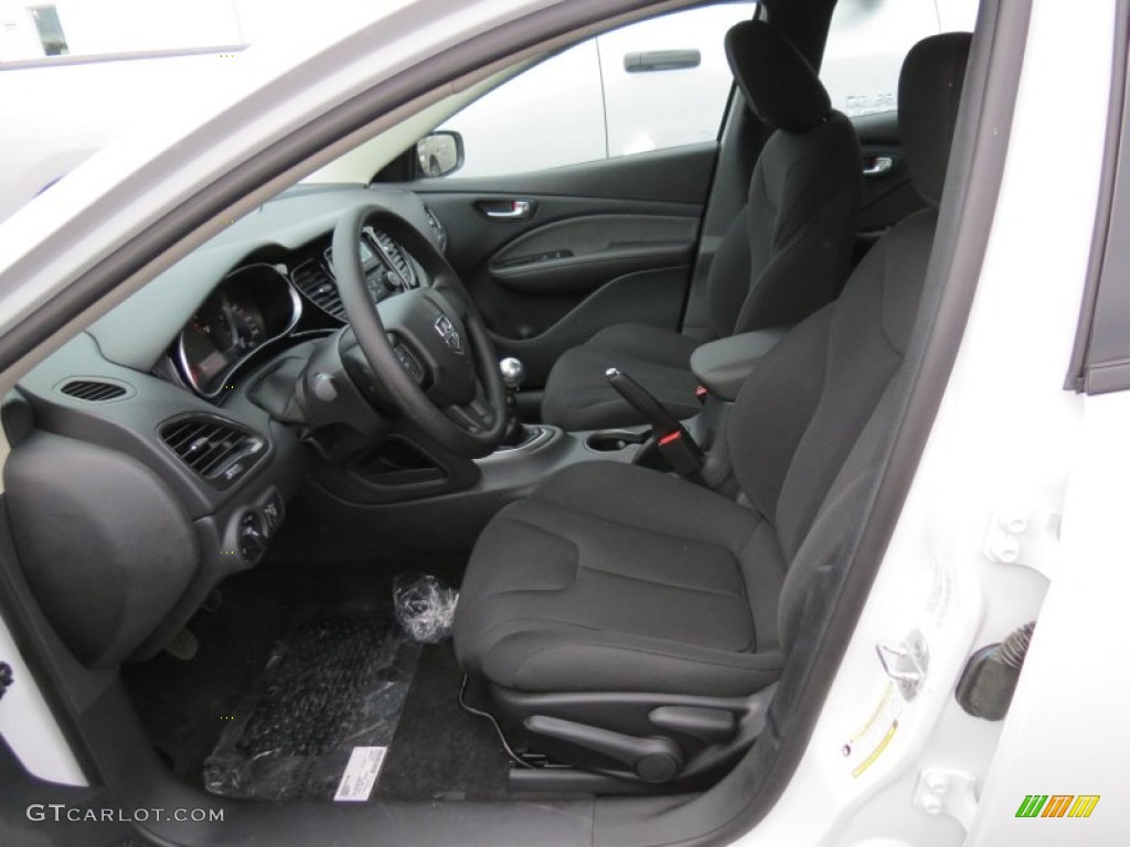 Black Interior 2013 Dodge Dart SE Photo #79789815