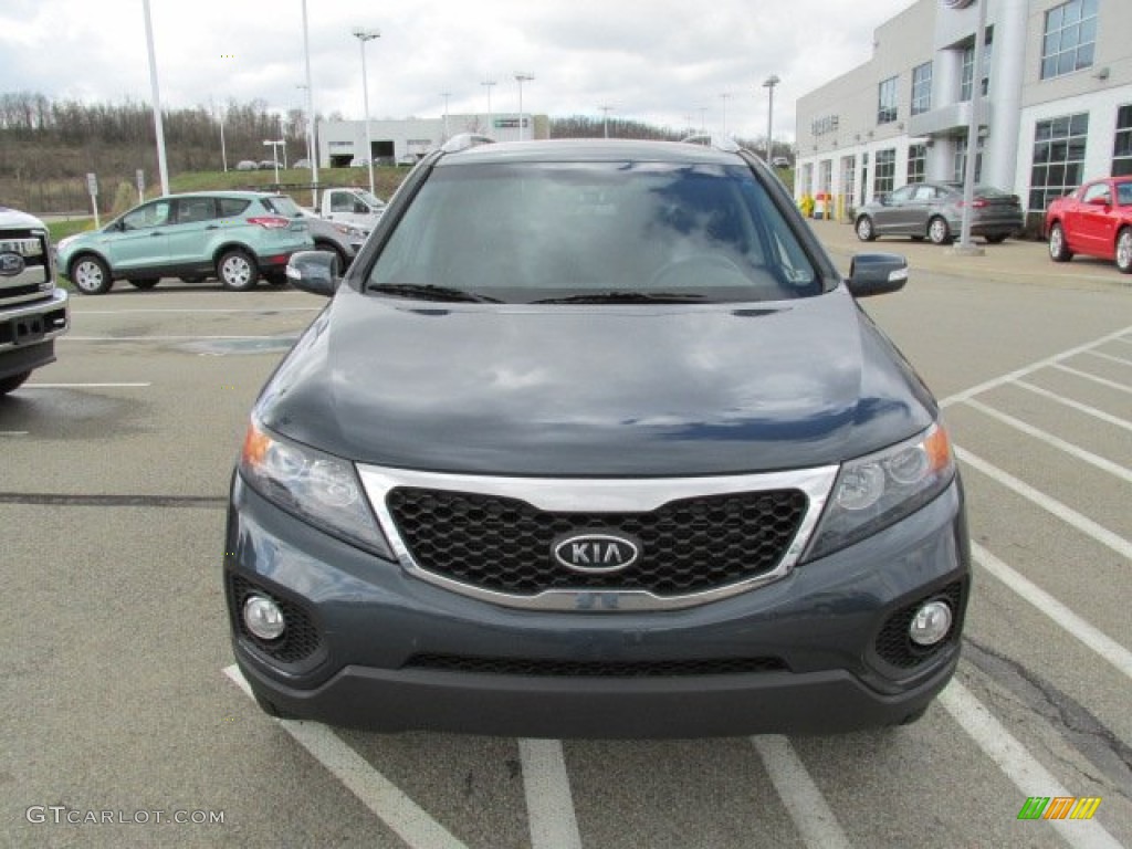 2011 Sorento LX V6 AWD - Pacific Blue / Black photo #4