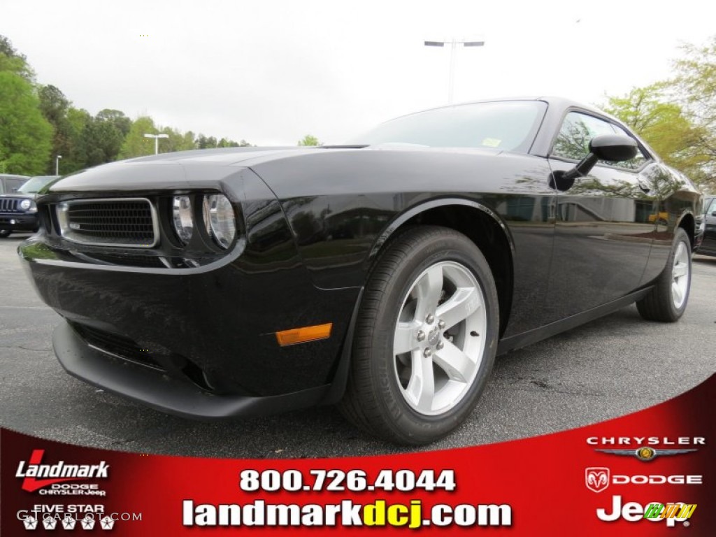 2013 Challenger SXT - Pitch Black / Dark Slate Gray photo #1