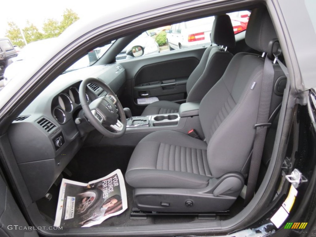 2013 Challenger SXT - Pitch Black / Dark Slate Gray photo #6