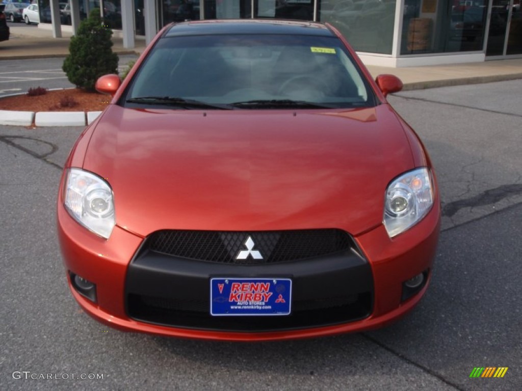2012 Eclipse GS Sport Coupe - Sunset Pearlescent / Dark Charcoal photo #7