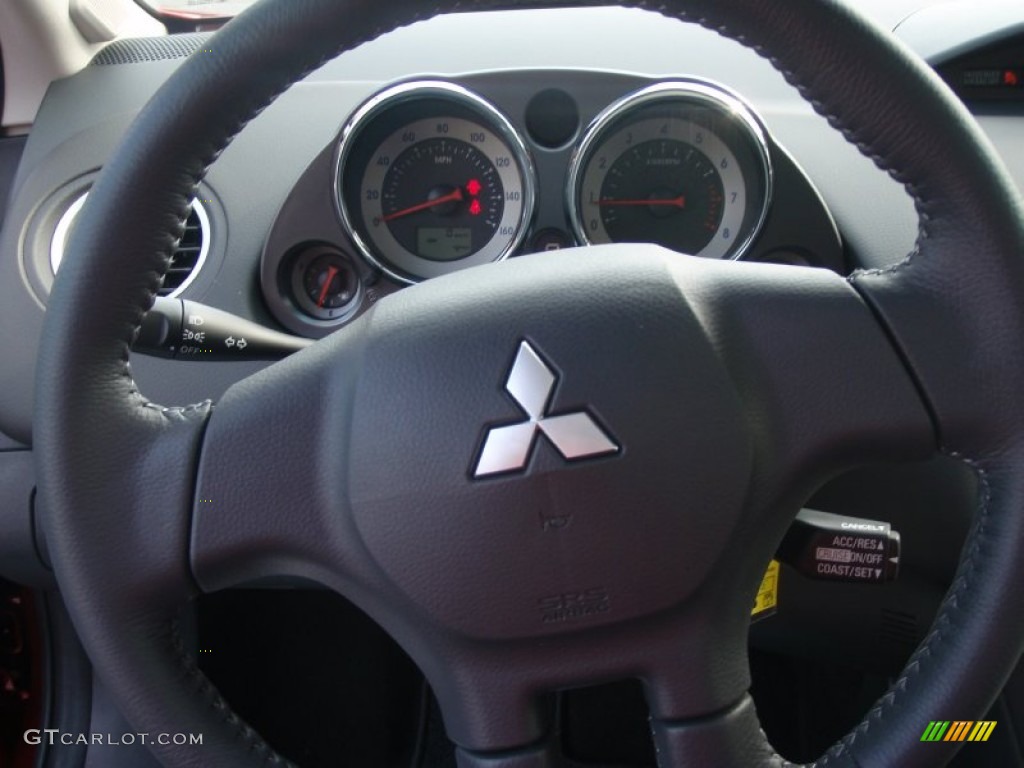 2012 Eclipse GS Sport Coupe - Sunset Pearlescent / Dark Charcoal photo #16