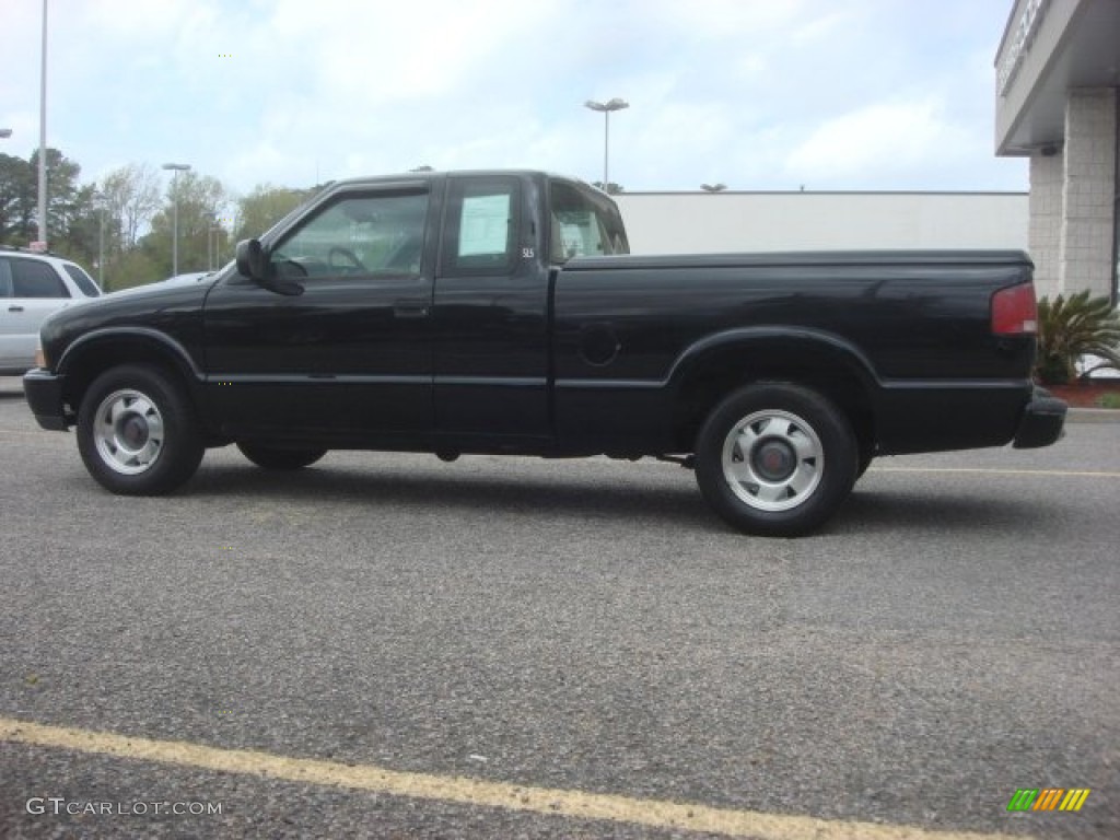 2001 Sonoma SLS Extended Cab - Onyx Black / Pewter photo #3