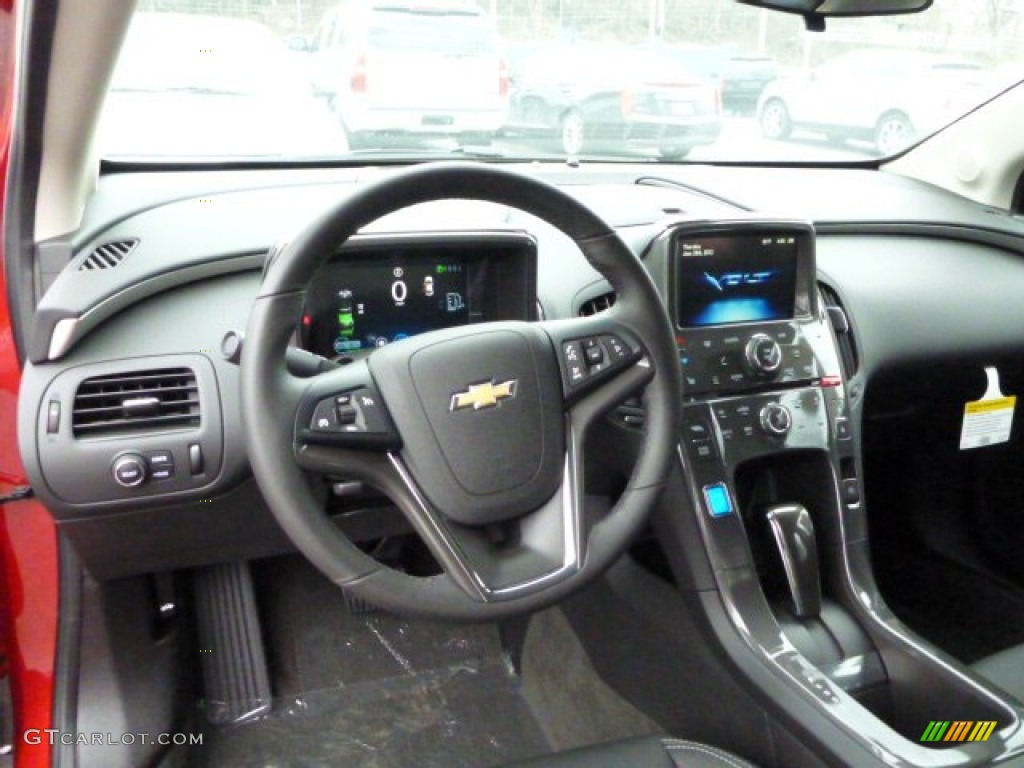 2013 Chevrolet Volt Standard Volt Model Jet Black/Dark Accents Dashboard Photo #79792448