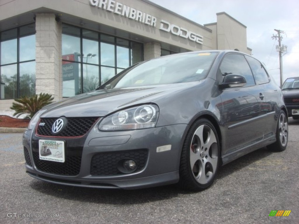 2009 GTI 2 Door - United Grey Metallic / Interlagos Black Cloth photo #1
