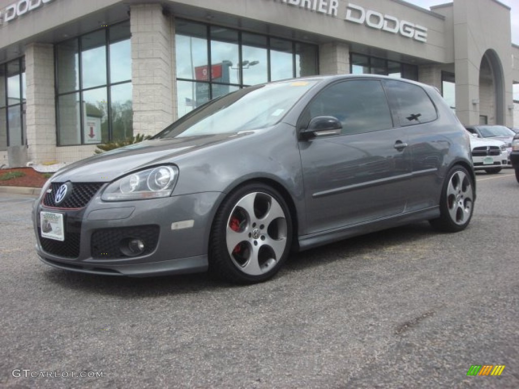 2009 GTI 2 Door - United Grey Metallic / Interlagos Black Cloth photo #2