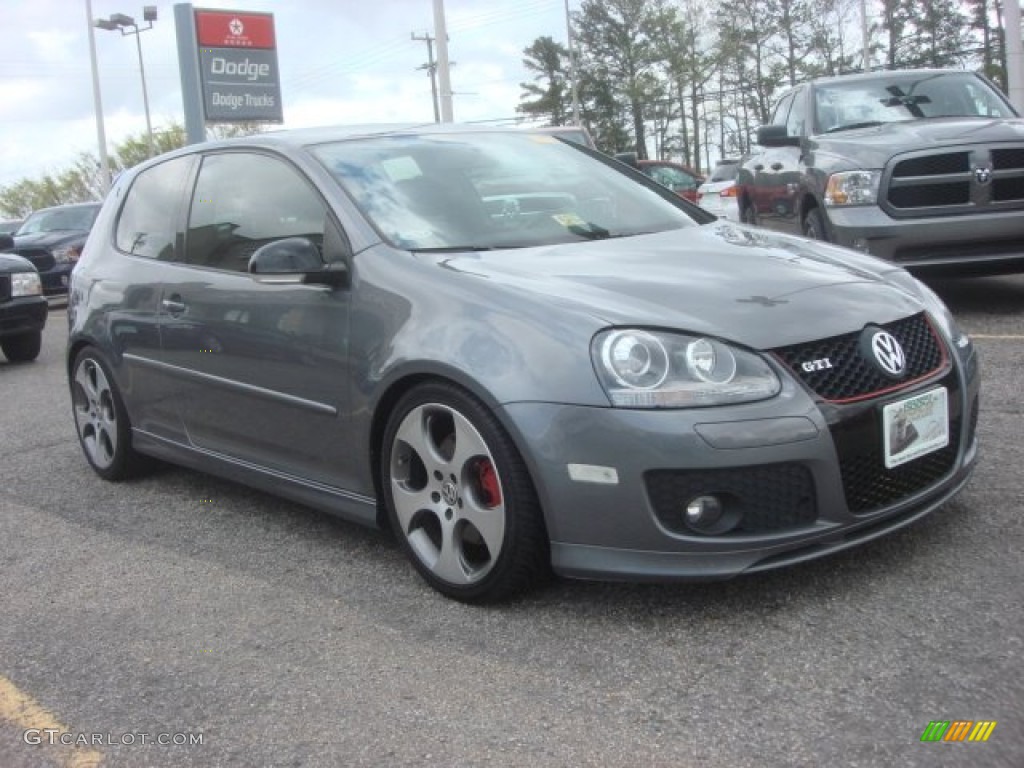 2009 GTI 2 Door - United Grey Metallic / Interlagos Black Cloth photo #7