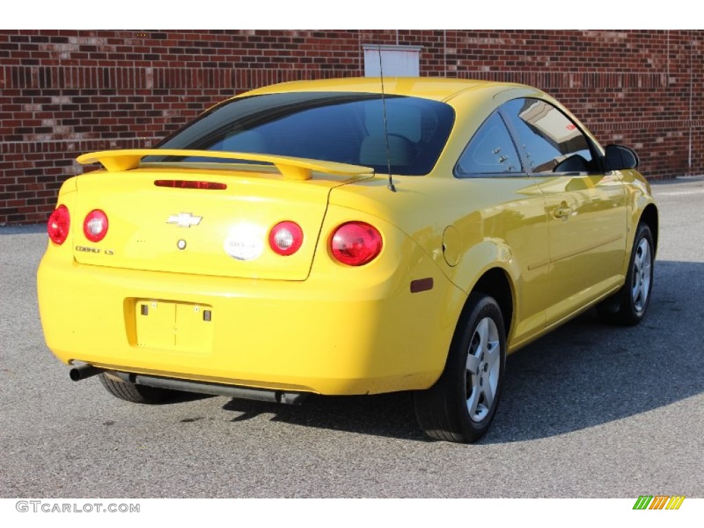 2007 Cobalt LS Coupe - Rally Yellow / Gray photo #28