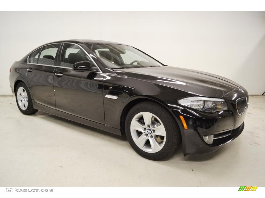 2013 5 Series 528i Sedan - Jet Black / Black photo #2