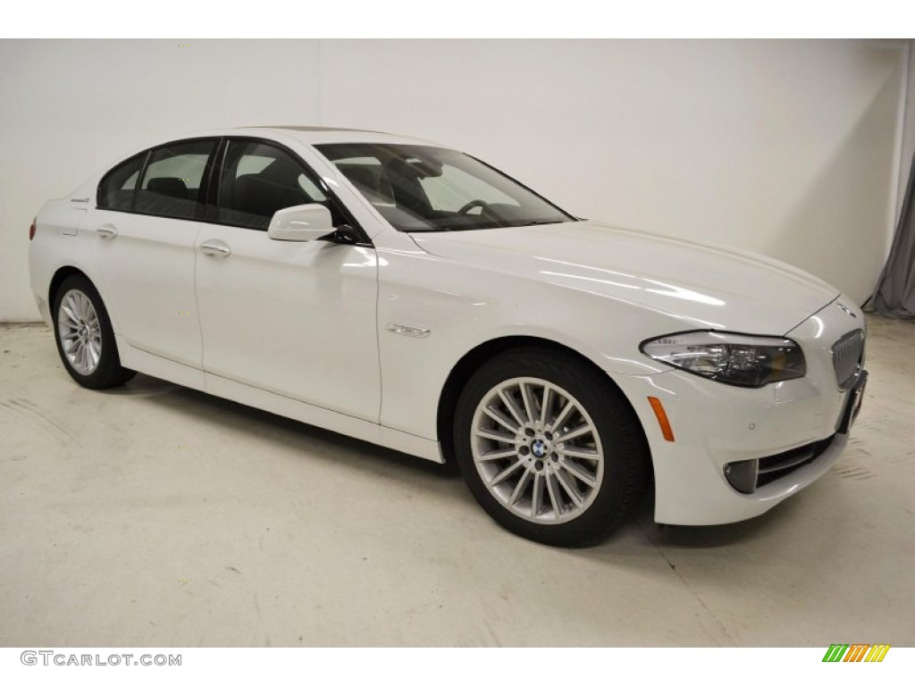 Alpine White 2013 BMW 5 Series ActiveHybrid 5 Exterior Photo #79793227
