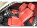 2011 BMW 1 Series Coral Red Interior Front Seat Photo