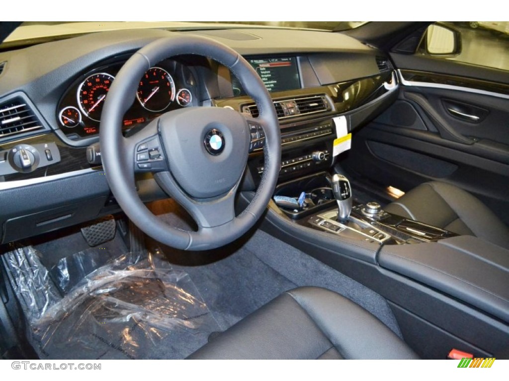 2013 BMW 5 Series ActiveHybrid 5 Black Dashboard Photo #79793293